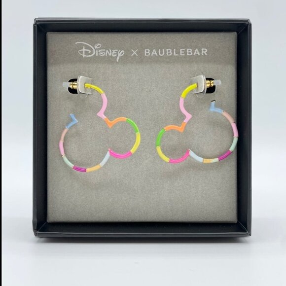 Disney X Baublebar Colorful Mickey Earrings ❤❤ - Picture 1 of 1